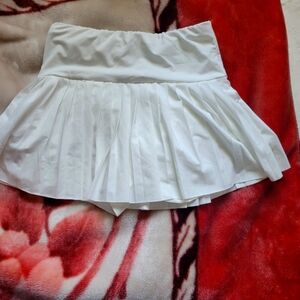 White Tennis Skirt w/ Shorts